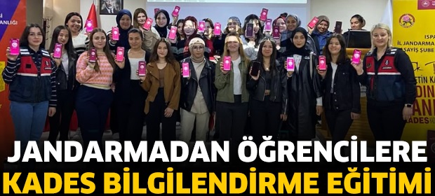 JANDARMADAN ÖĞRENCİLERE KADES BİLGİLENDİRME EĞİTİMİ